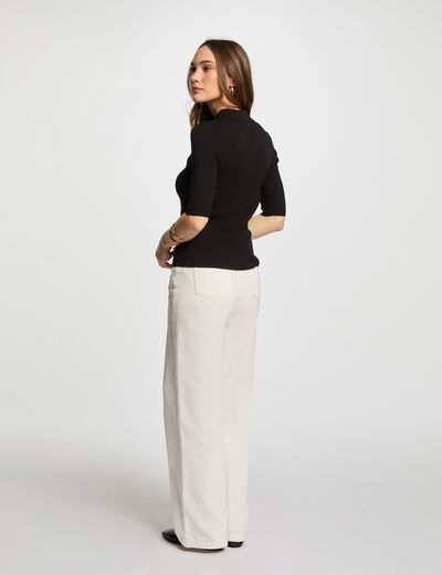 Cardigan 3/4-length sleeves black women