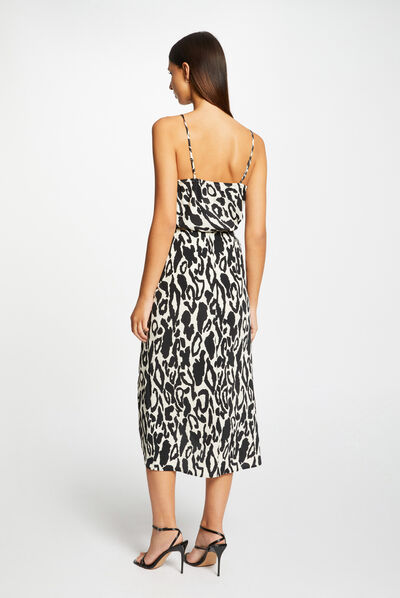 Blouse thin straps zebra print multico ladies'