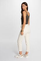 Vest top V-neck and metallised threads khaki green women