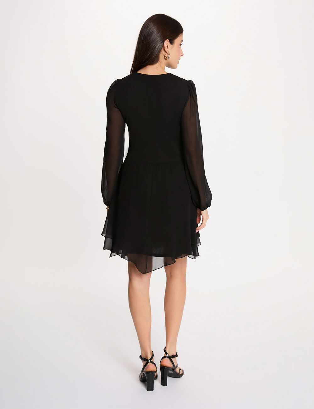 Short wrap dress black women
