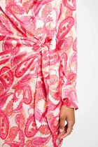 Wrap midi dress multicolor women