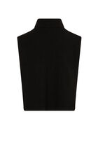 Poncho with rhinestone collar black women