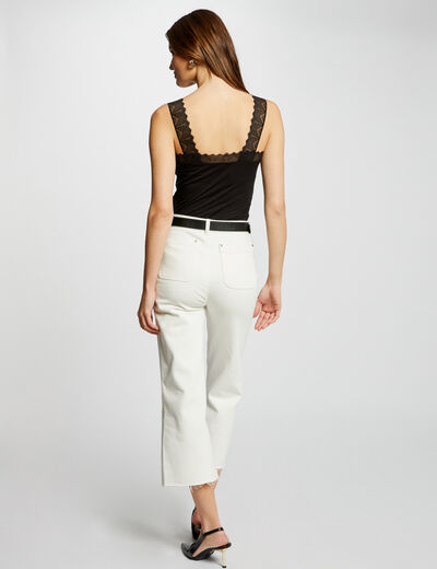 Vest top in lace black women