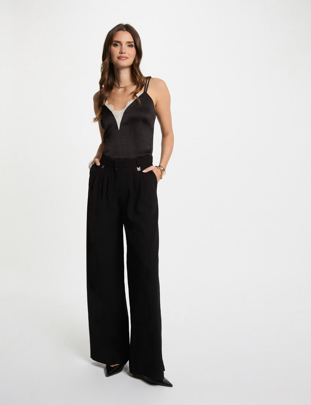 Top thin straps black women
