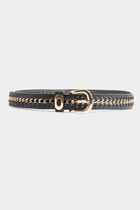 Belt with chain details black women