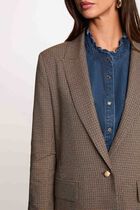 Straight jacket with tailored collar multicolor women