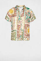 Satin printed shirt multicolor women