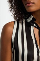 Striped sleeveless blouse multicolor women