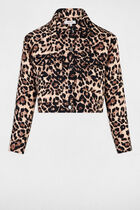 Short printed jacket multicolor women