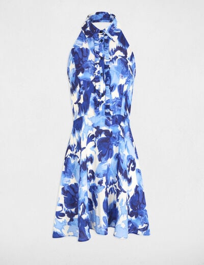 Printed mini A-line dress multicolor women