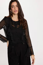 Flowy shirt black women