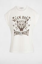 T-shirt with message white women