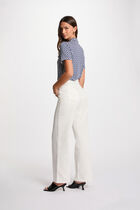 Blouse manches courtes blanc femme