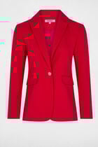 Buttoned blazer medium red women