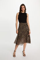 Printed A-line dress multicolor women