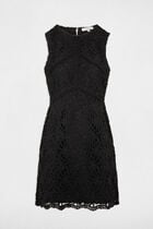 Straight mini lace dress black women