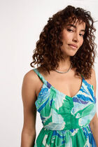 Printed A-line mini dress multicolor women