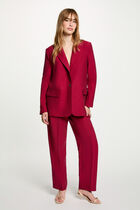 High-waisted trousers bordeaux women