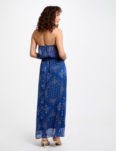 Printed maxi straight dress multicolor women