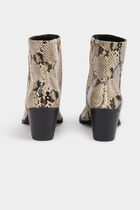 Bottines python à talons multicolore femme