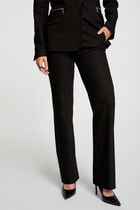 Pantalon ajusté noir femme