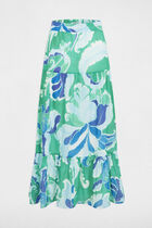 Printed maxi skirt multicolor women