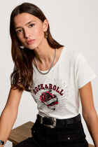T-shirt with message white women