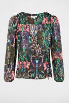 Long-sleeved blouse multicolor women
