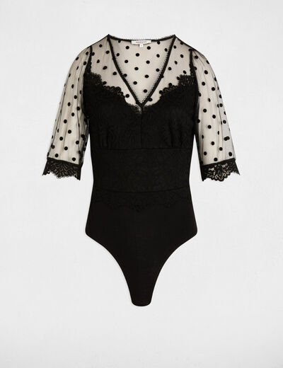 Short sleeve bodysuit black women