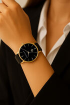 Montre jaune or femme