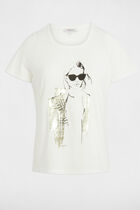 T-shirt with message white women