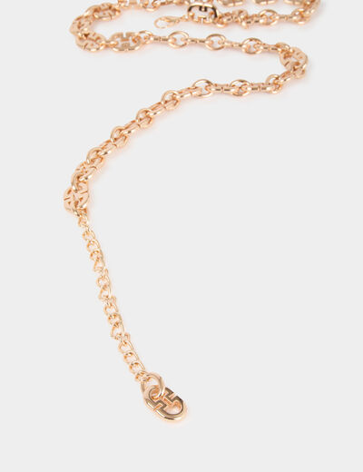 Thin chain belt gold yellow women