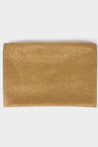 Scarf metallised threads mustard yellow women