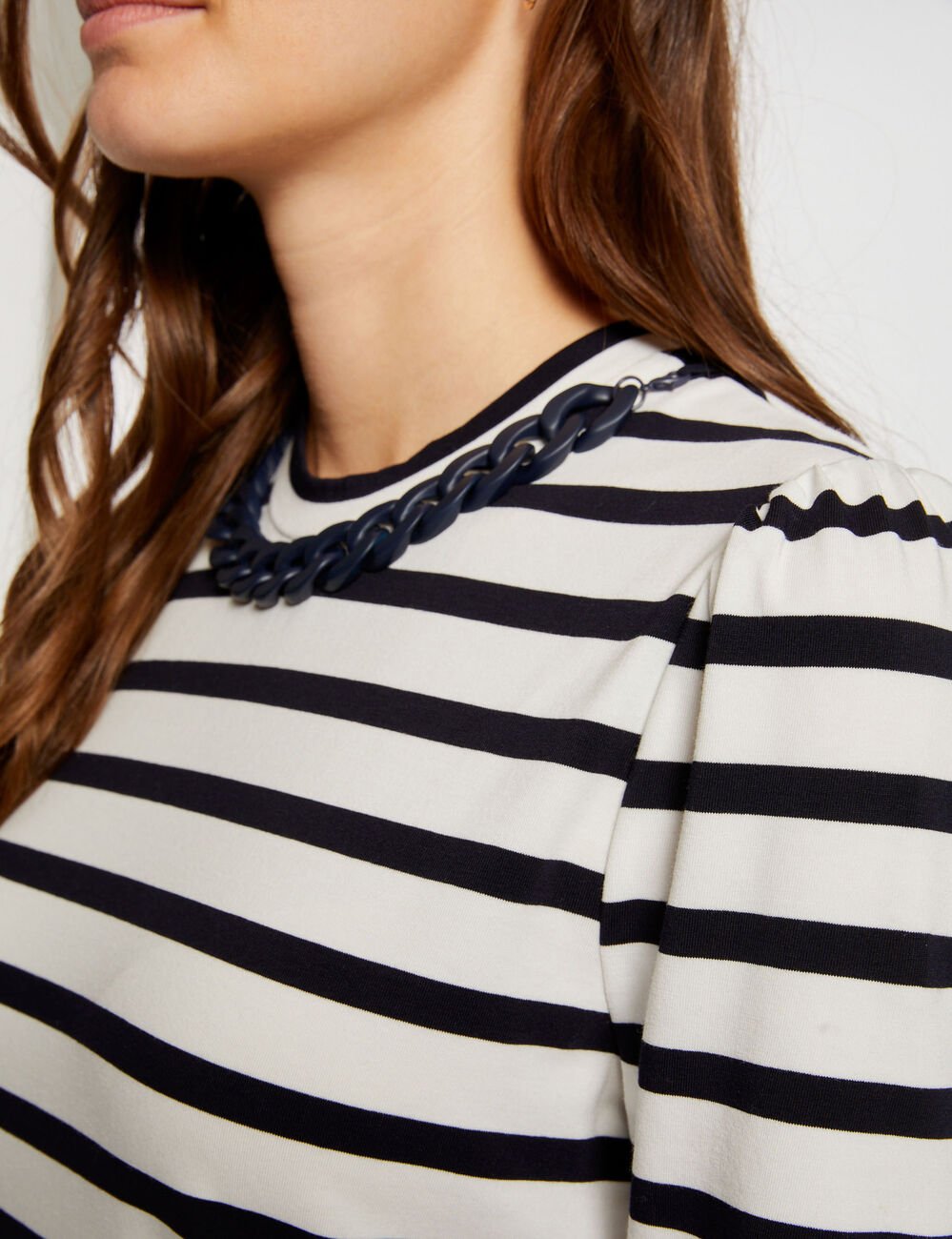 3/4-length sleeved t-shirt ecru women
