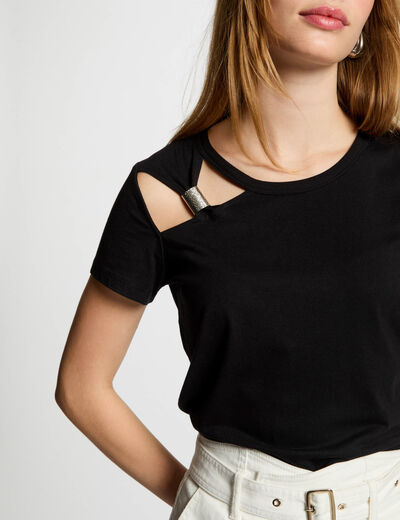 Short-sleeved t-shirt black women