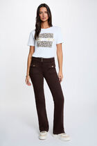 Round neck t-shirt white women
