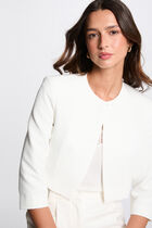 Jacket 3/4-length sleeves white women