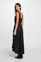 Maxi loose straight dress black women