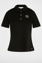 Light knit with a turn-down collar black women