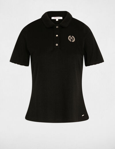 Light knit with a turn-down collar black women