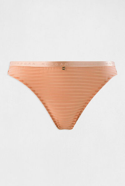Lace brief beige ladies'