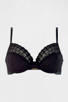 Underwire bra black ladies'