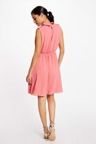 Sleeveless loose A-line dress pink women
