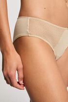 Lace shorts beige women