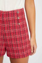 Short droit tweed multico femme
