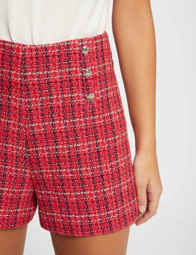 Straight tweed shorts multicolored women