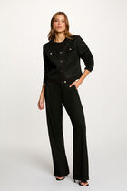 Flare trousers with darts black women