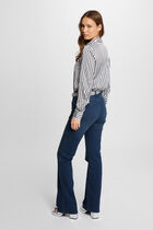 Striped long-sleeved shirt multicolor women