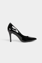 Stilettos with patent effect black women