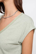 Short-sleeved t-shirt light green women